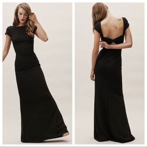 BHLDN Katie May Madison Back Bow Dress Black